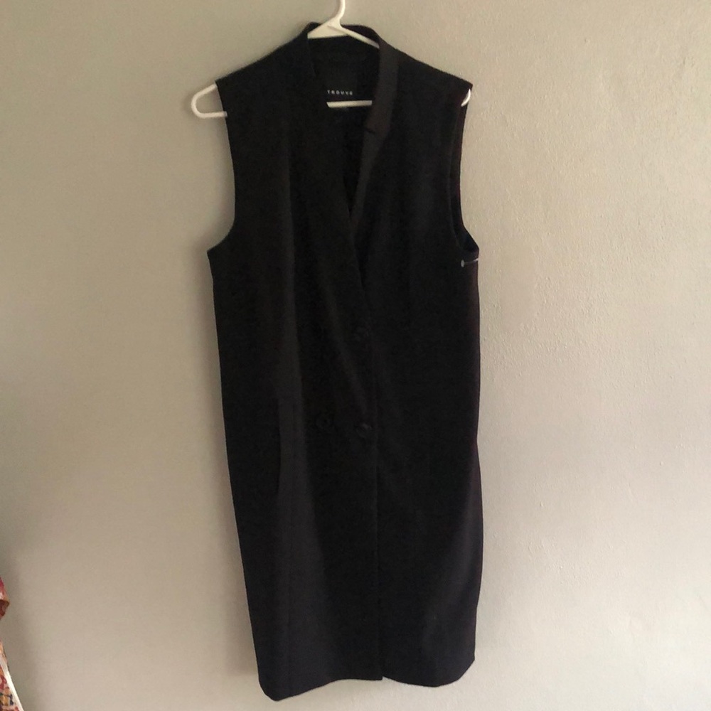 Trouvé long vest size large womens